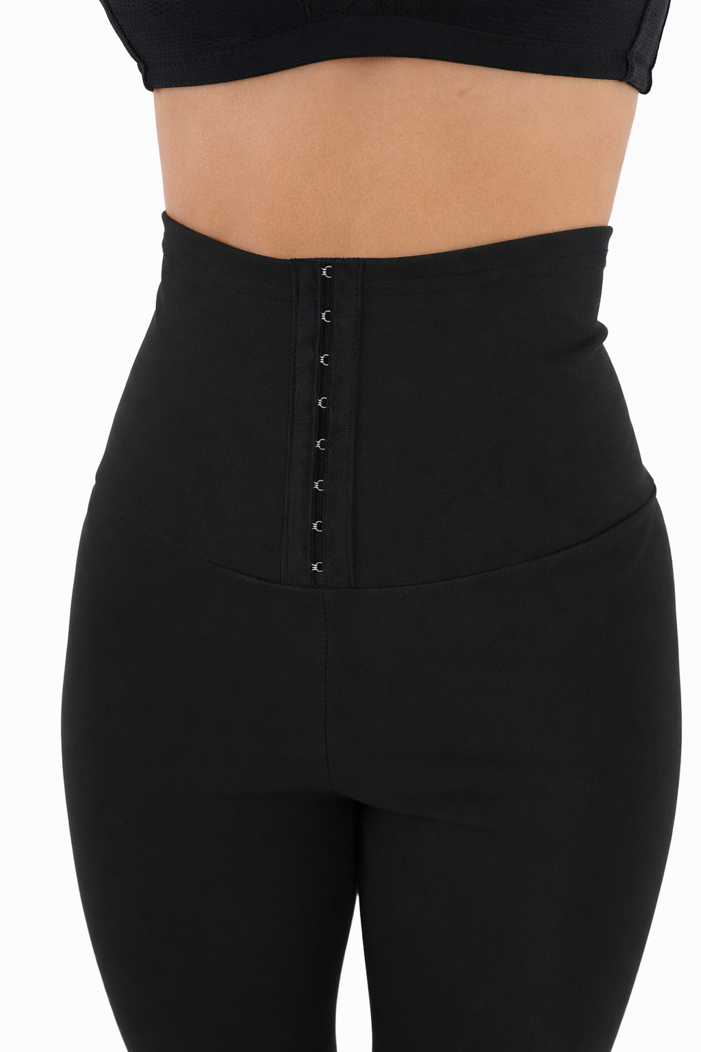 Kopçalı Tayt Siyah