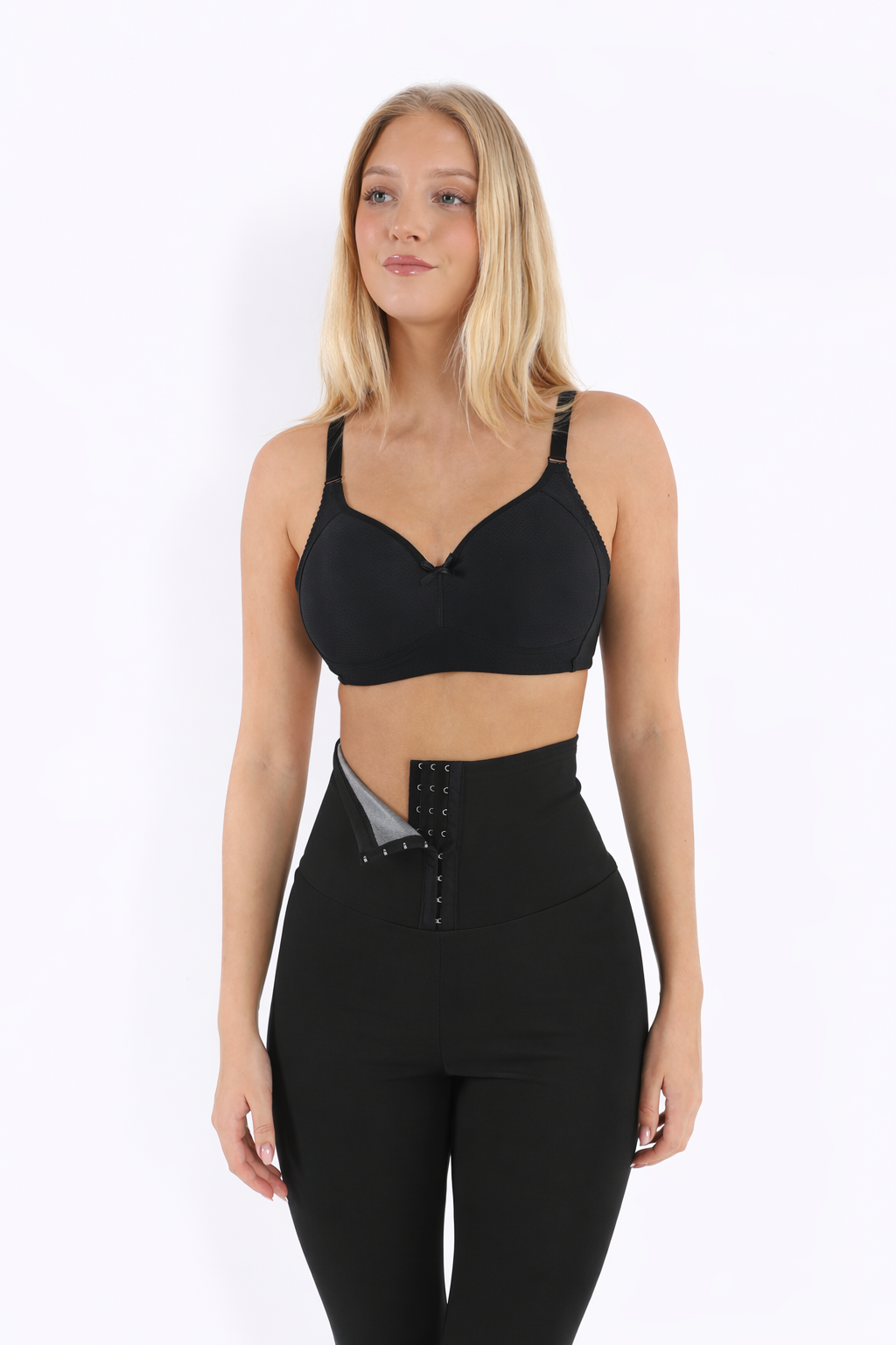 Kopçalı Tayt Siyah