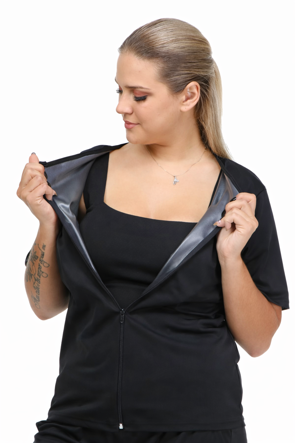 Sauna Yarım Kollu Ceket Siyah